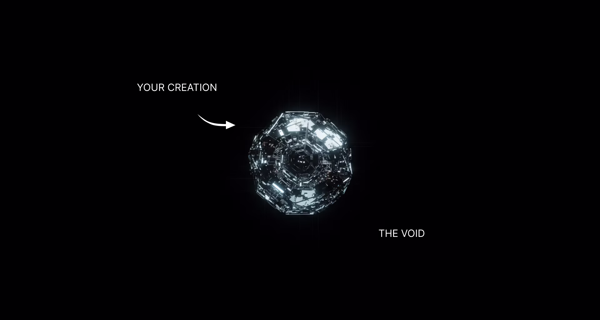 An image that symbolizes a product/solution that is created in the void without market validation.